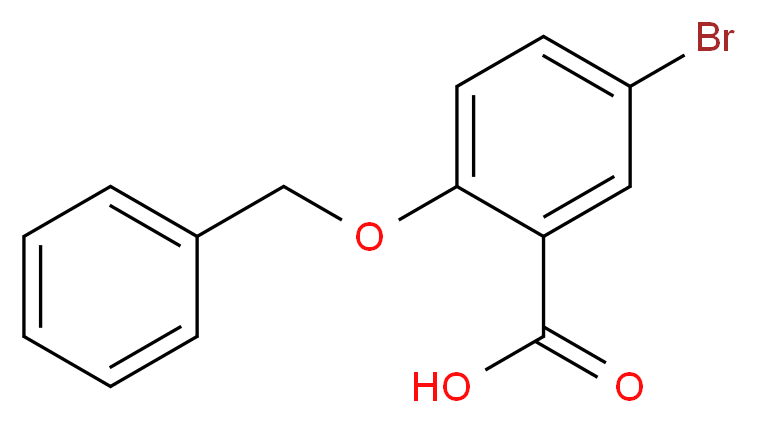2-(Benzyloxy)-5-bromobenzoic acid_分子结构_CAS_62176-31-2)