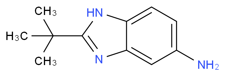 2-tert-butyl-1H-1,3-benzodiazol-5-amine_分子结构_CAS_177843-66-2