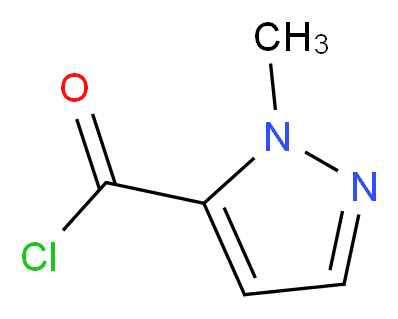 1-Methyl-1H-pyrazole-5-carbonyl chloride 97%_分子结构_CAS_84547-59-1)