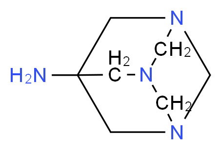 1,3,5-triazatricyclo[3.3.1.1<sup>3</sup>,<sup>7</sup>]decan-7-amine_分子结构_CAS_14707-75-6