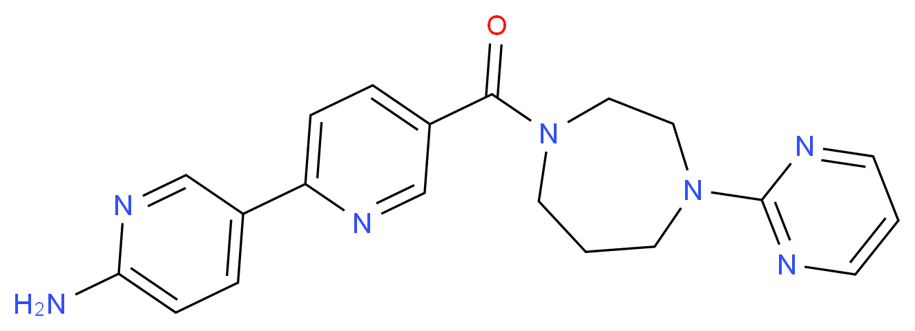 5-[(4-pyrimidin-2-yl-1,4-diazepan-1-yl)carbonyl]-2,3'-bipyridin-6'-amine_分子结构_CAS_)