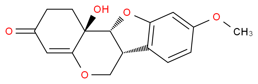 (1R,2S,10R)-2-hydroxy-14-methoxy-8,17-dioxatetracyclo[8.7.0.0<sup>2</sup>,<sup>7</sup>.0<sup>1</sup><sup>1</sup>,<sup>1</sup><sup>6</sup>]heptadeca-6,11(16),12,14-tetraen-5-one_分子结构_CAS_210537-04-5