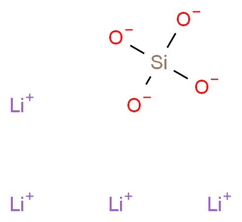 正硅酸锂_分子结构_CAS_13453-84-4)