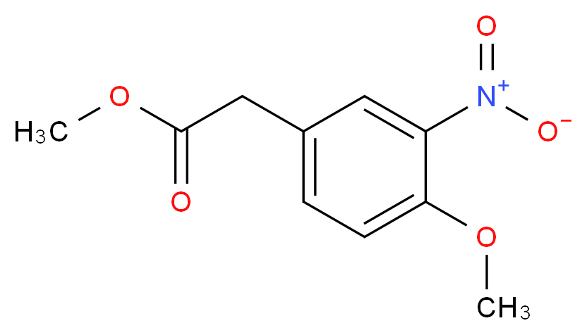 Methyl 2-(4-methoxy-3-nitrophenyl)acetate_分子结构_CAS_34837-88-2)