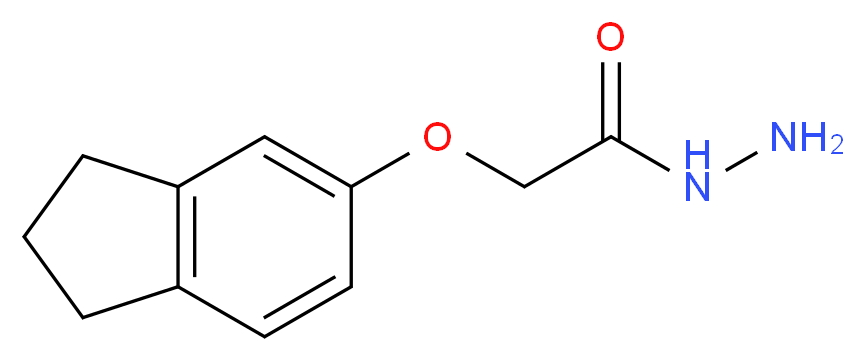 2-(2,3-dihydro-1H-inden-5-yloxy)acetohydrazide_分子结构_CAS_667437-07-2