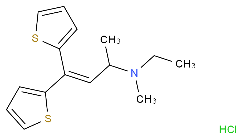 Ethylmethylthiambutene Hydrochloride_分子结构_CAS_64037-50-9)