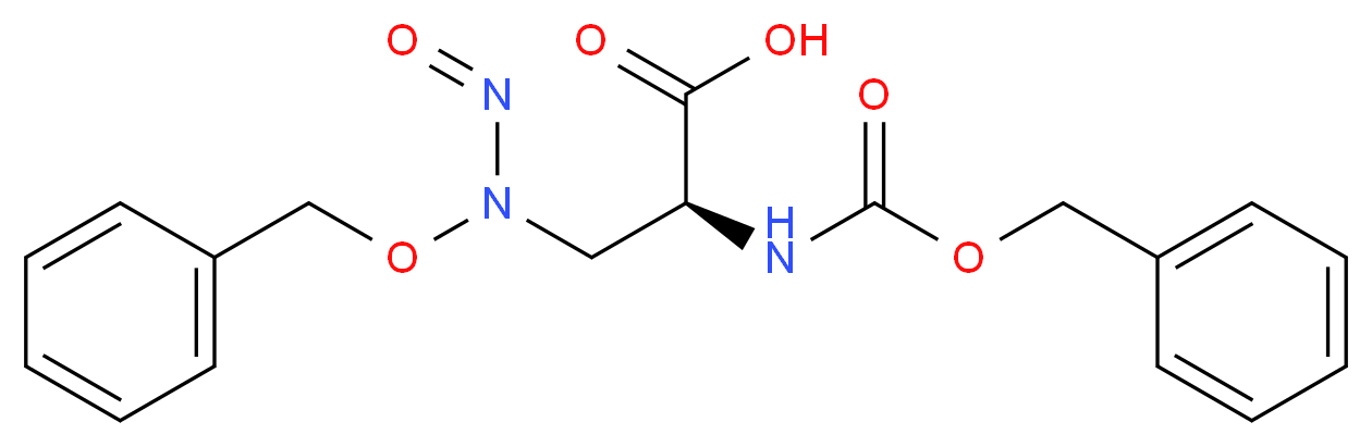 (2S)-3-[(benzyloxy)(nitroso)amino]-2-{[(benzyloxy)carbonyl]amino}propanoic acid_分子结构_CAS_832090-73-0