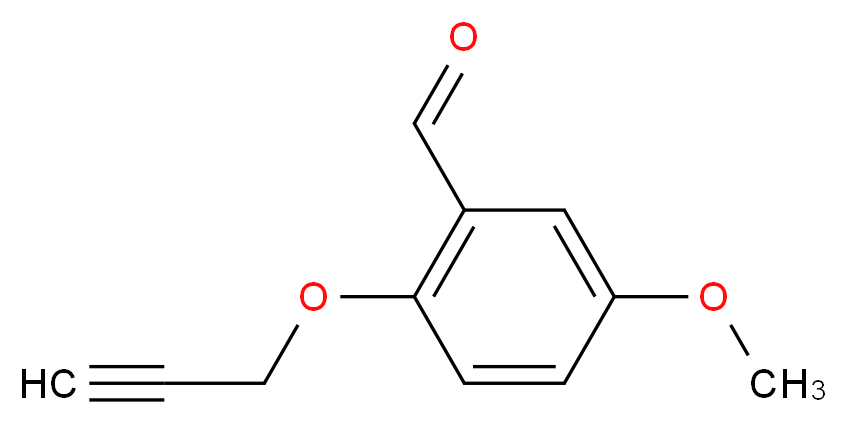 5-methoxy-2-(prop-2-yn-1-yloxy)benzaldehyde_分子结构_CAS_224317-65-1