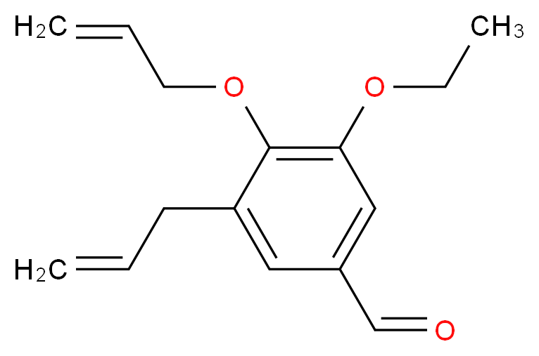 3-allyl-4-(allyloxy)-5-ethoxybenzaldehyde_分子结构_CAS_915920-67-1)
