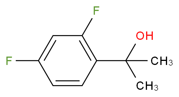 2-(2,4-Difluorophenyl)propan-2-ol_分子结构_CAS_51788-81-9)