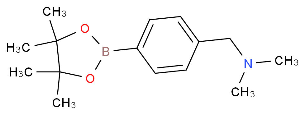 dimethyl({[4-(4,4,5,5-tetramethyl-1,3,2-dioxaborolan-2-yl)phenyl]methyl})amine_分子结构_CAS_)