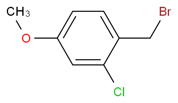 1-Bromomethyl-2-chloro-4-methoxybenzene_分子结构_CAS_54788-17-9)