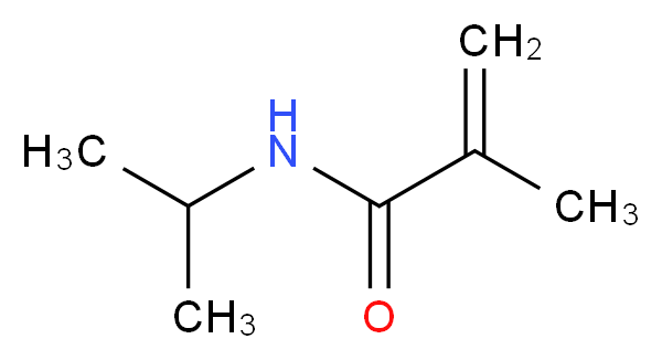 2-methyl-N-(propan-2-yl)prop-2-enamide_分子结构_CAS_13749-61-6