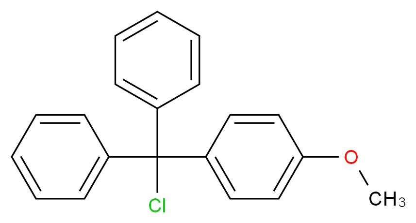 4-甲氧基三苯甲基氯_分子结构_CAS_14470-28-1)