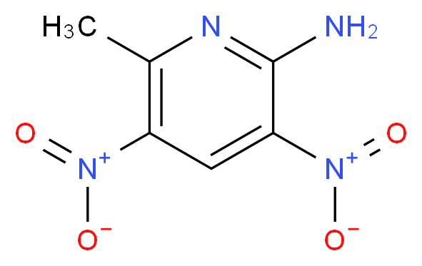 2-Amino-3,5-dinitro-6-methylpyridine 97%_分子结构_CAS_25864-34-0)