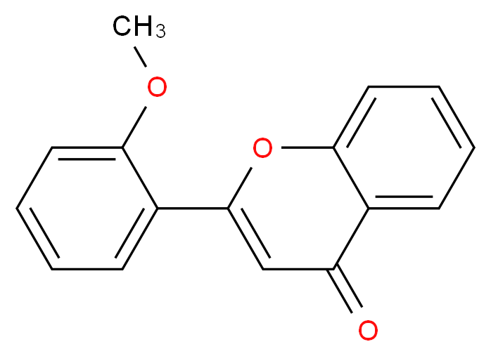 2-(2-methoxyphenyl)-4H-chromen-4-one_分子结构_CAS_19725-47-4