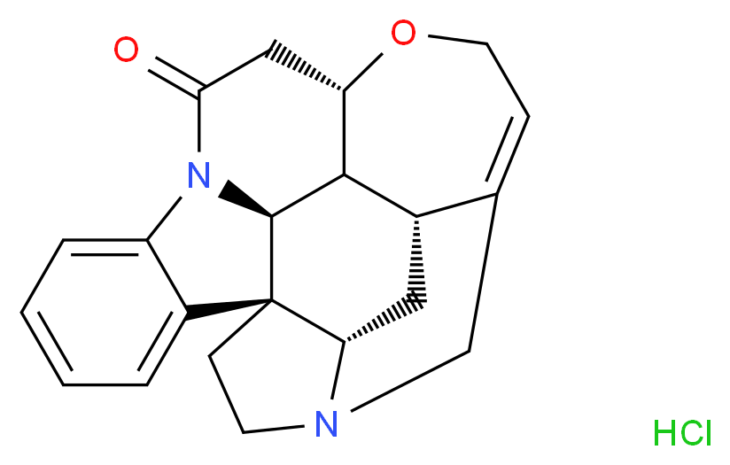 (1R,11S,18S,20R,21R,22S)-12-oxa-8,17-diazaheptacyclo[15.5.2.0<sup>1</sup>,<sup>1</sup><sup>8</sup>.0<sup>2</sup>,<sup>7</sup>.0<sup>8</sup>,<sup>2</sup><sup>2</sup>.0<sup>1</sup><sup>1</sup>,<sup>2</sup><sup>1</sup>.0<sup>1</sup><sup>5</sup>,<sup>2</sup><sup>0</sup>]tetracosa-2,4,6,14-tetraen-9-one hydrochloride_分子结构_CAS_1421-86-9