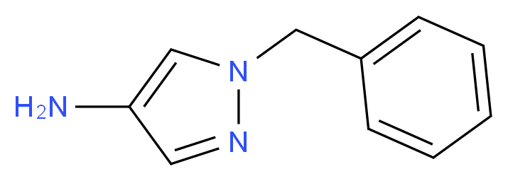 1-benzyl-1H-pyrazol-4-amine_分子结构_CAS_28466-62-8
