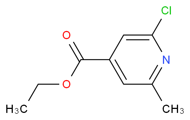 ethyl 2-chloro-6-methylpyridine-4-carboxylate_分子结构_CAS_3998-88-7