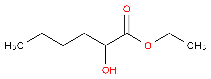 (±)-2-羟基己酸乙酯_分子结构_CAS_52089-55-1)