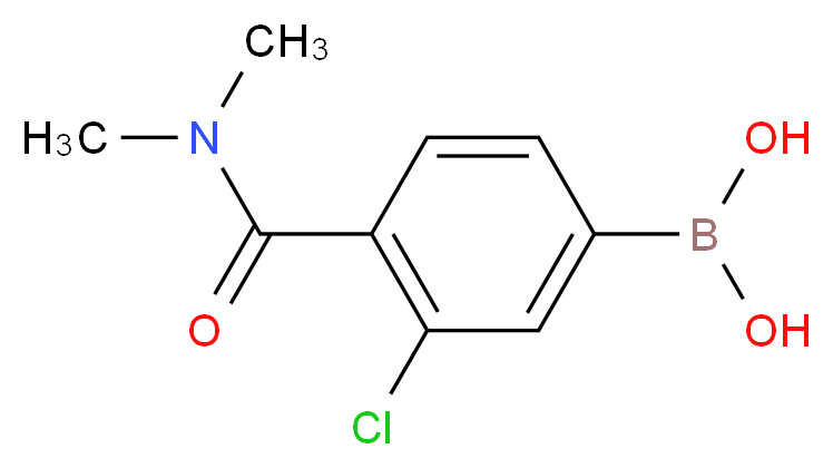 3-Chloro-4-(dimethylcarbamoyl)benzeneboronic acid 98%_分子结构_CAS_850589-47-8)