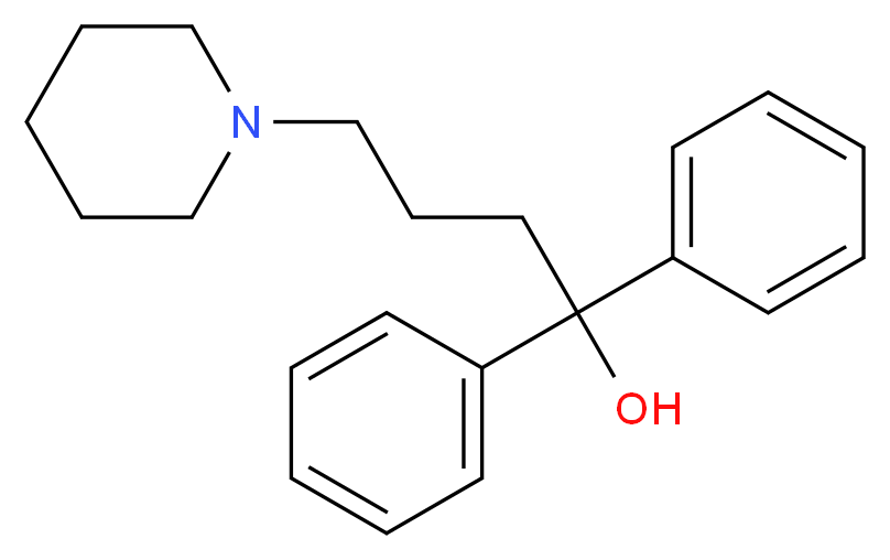 Diphenidol_分子结构_CAS_972-02-1)