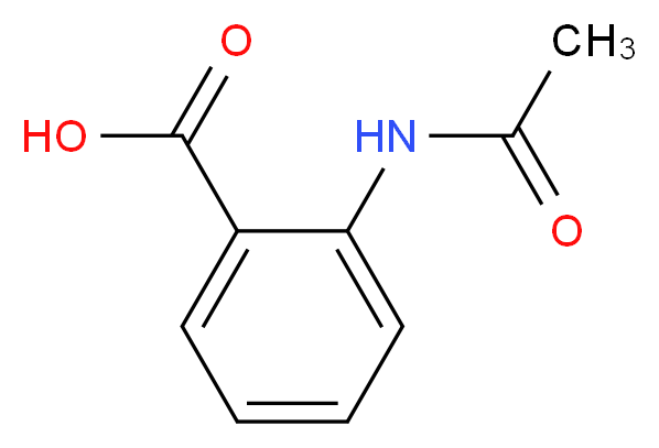 邻乙酰氨基苯甲酸_分子结构_CAS_89-52-1)