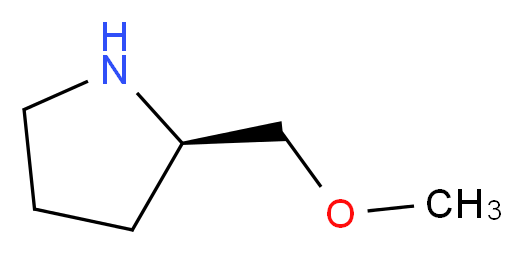 (2R)-2-(methoxymethyl)pyrrolidine_分子结构_CAS_63126-47-6