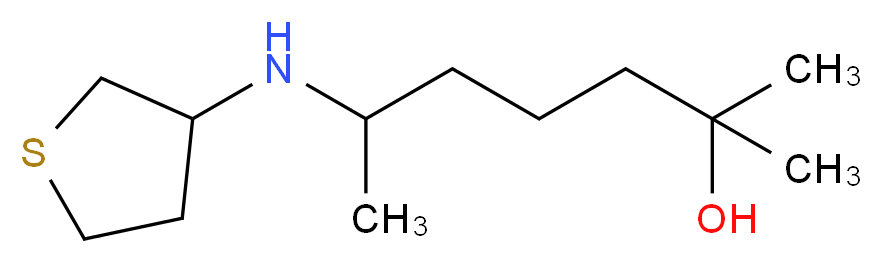 2-methyl-6-(tetrahydro-3-thienylamino)-2-heptanol_分子结构_CAS_)