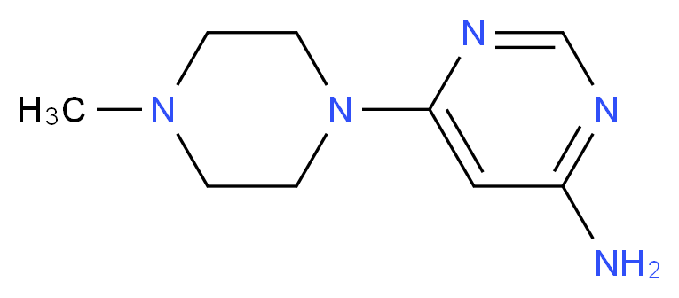4-Amino-6-(4-methyl-1-piperazinyl)pyrimidine_分子结构_CAS_96225-96-6)