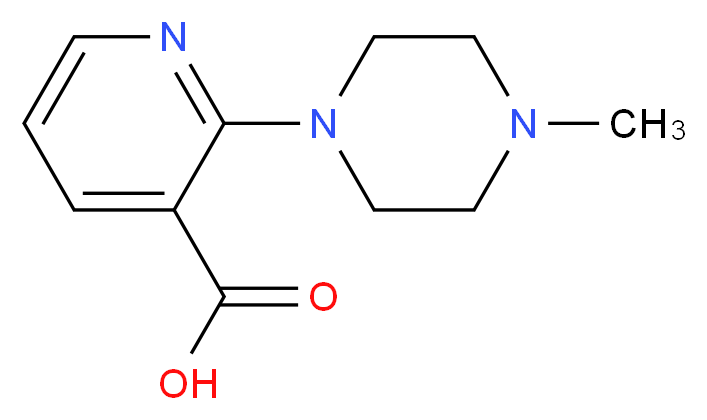 2-(4-Methyl-1-piperazinyl)nicotinic acid_分子结构_CAS_38029-97-9)