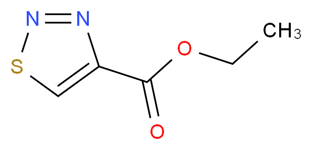 ethyl 1,2,3-thiadiazole-4-carboxylate_分子结构_CAS_3989-36-4