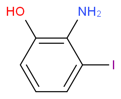 2-amino-3-iodophenol_分子结构_CAS_443921-86-6