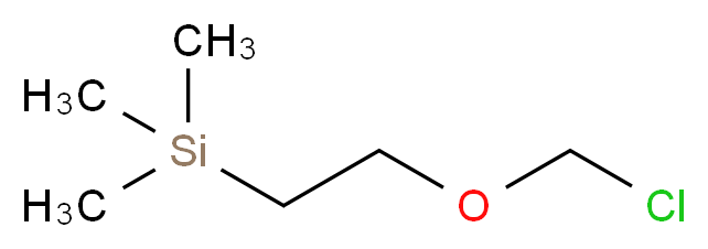 2-(三甲基硅烷基)乙氧甲基氯_分子结构_CAS_76513-69-4)
