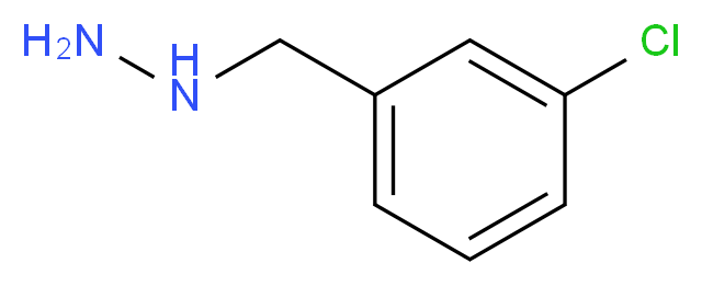 [(3-chlorophenyl)methyl]hydrazine_分子结构_CAS_51421-12-6