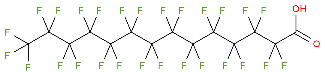 heptacosafluorotetradecanoic acid_分子结构_CAS_376-06-7