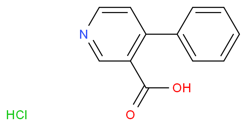 4-phenylpyridine-3-carboxylic acid hydrochloride_分子结构_CAS_103863-13-4