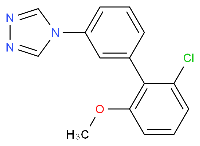 4-(2'-chloro-6'-methoxybiphenyl-3-yl)-4H-1,2,4-triazole_分子结构_CAS_)