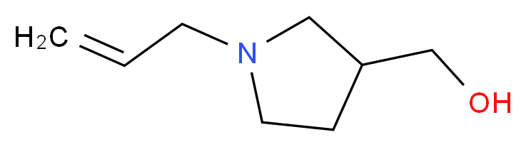 [1-(prop-2-en-1-yl)pyrrolidin-3-yl]methanol_分子结构_CAS_71548-32-8