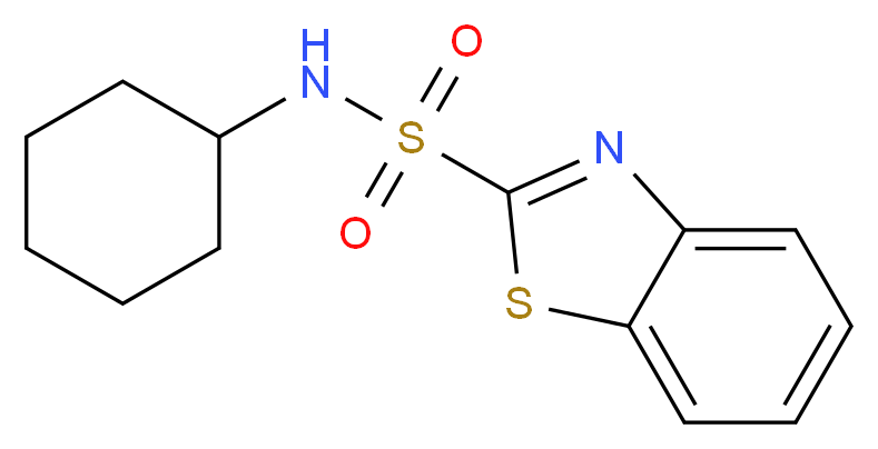 N-Cyclohexylbenzo[d]thiazole-2-sulfonamide_分子结构_CAS_95-33-0)