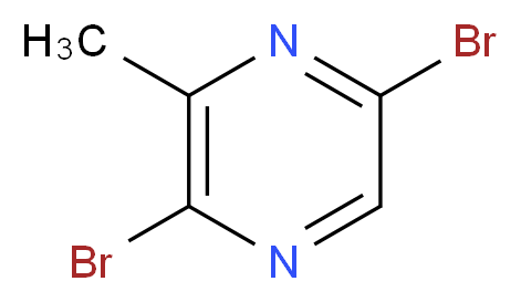 2,5-DIBROMO-3-METHYLPYRAZINE_分子结构_CAS_)