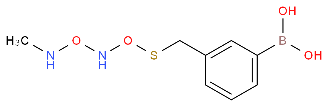 [3-(3,5-dioxa-2-thia-4,6-diazaheptan-1-yl)phenyl]boronic acid_分子结构_CAS_277295-50-8