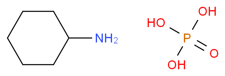 cyclohexanamine; phosphoric acid_分子结构_CAS_37832-40-9