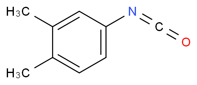 4-isocyanato-1,2-dimethylbenzene_分子结构_CAS_51163-27-0