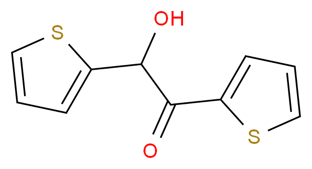 2-羟基-1,2-二(2-噻吩基)乙烷-1-酮_分子结构_CAS_27761-02-0)