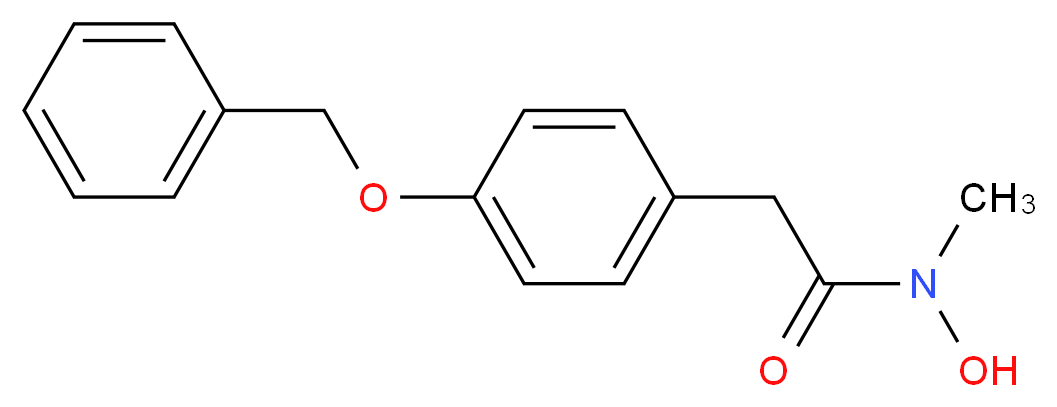 2-[4-(benzyloxy)phenyl]-N-hydroxy-N-methylacetamide_分子结构_CAS_120602-97-3