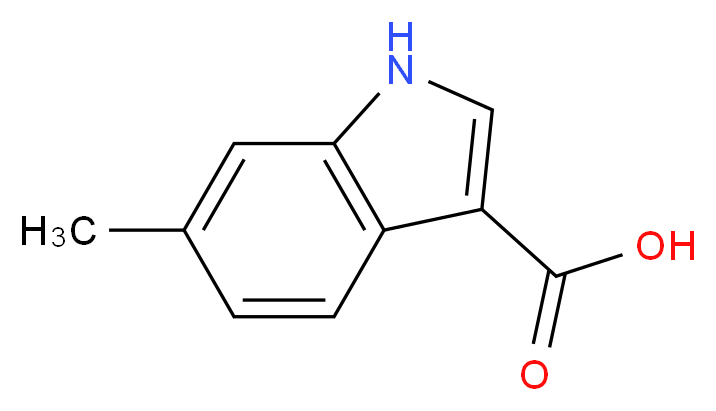 6-methyl-1H-indole-3-carboxylic acid_分子结构_CAS_209920-43-4