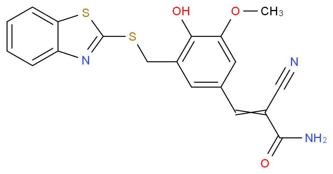 Tyrphostin AG 825_分子结构_CAS_149092-50-2)