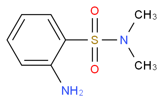 2-amino-N,N-dimethylbenzene-1-sulfonamide_分子结构_CAS_54468-86-9