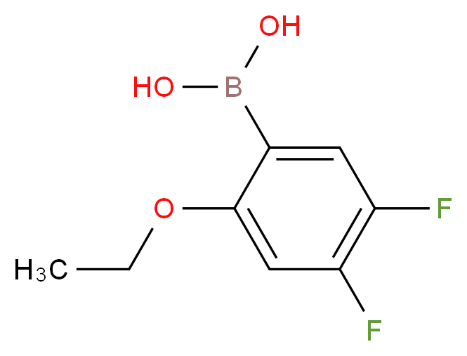 (2-ethoxy-4,5-difluorophenyl)boronic acid_分子结构_CAS_870778-87-3